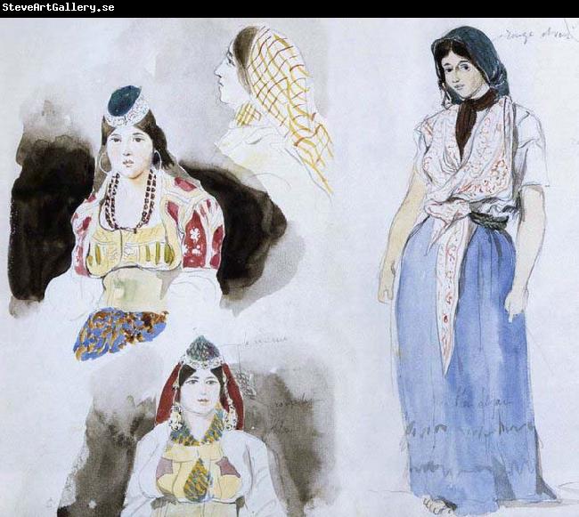 Eugene Delacroix Moroccan Women